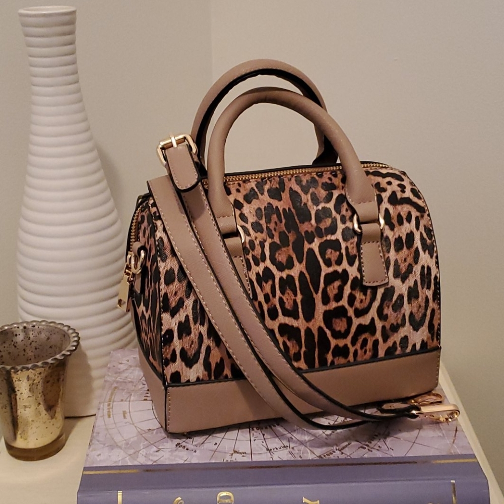 Leopard Print Small Handbag